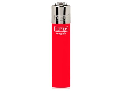 Clipper Solid Colour Silver Top Lighter 