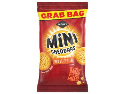 Jacob's Grab Bag Mini Cheddars Red Leicester Flavour 45g 