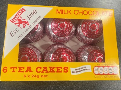 Tunnock’s Milk Chocolate 6 Tea Cakes 6*24g 