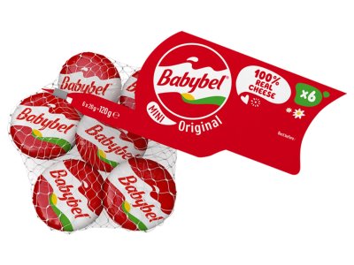 Babybel Mini Original Cheese 6 X 20g (120g) 