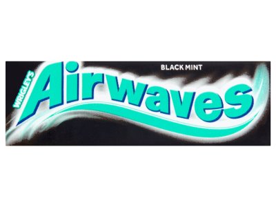 Airwaves Black Mint Flavour Sugar Free Chewing Gum 10 Pieces 