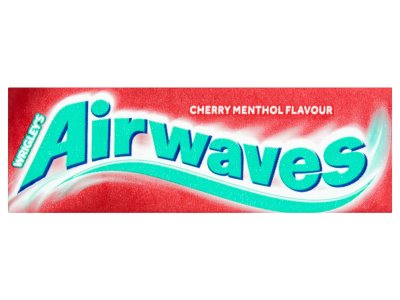 Airwaves Cherry Menthol Flavour Sugar Free Chewing Gum 10 Pieces 